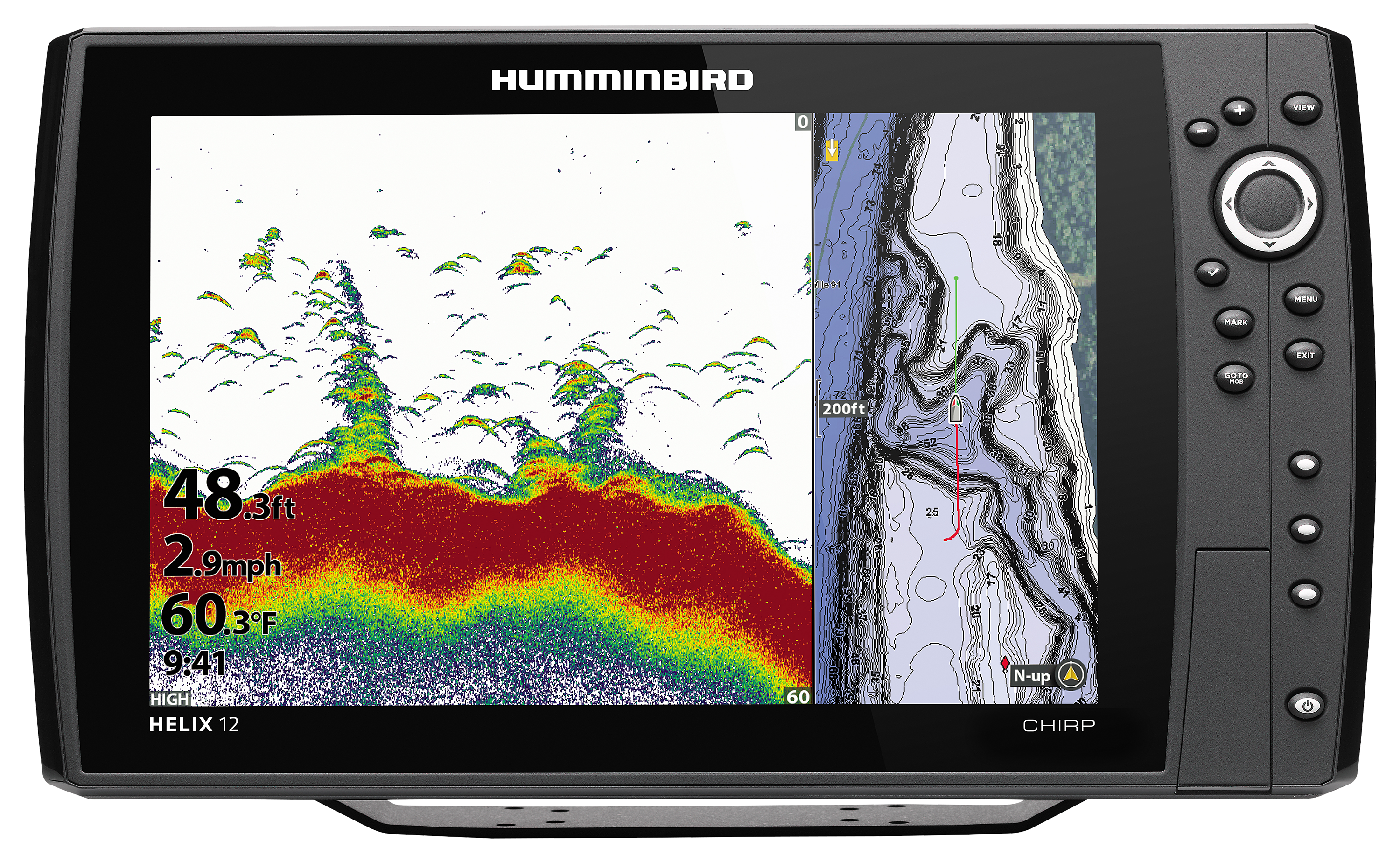 Humminbird HELIX 12 CHIRP GPS G4N Fish Finder/Chartplotter Bass Pro Shops